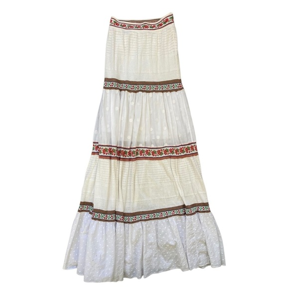 Anthropologie x Cecilia Prado Lori Tiered Maxi Skirt boho Gypsy - Picture 4 of 9